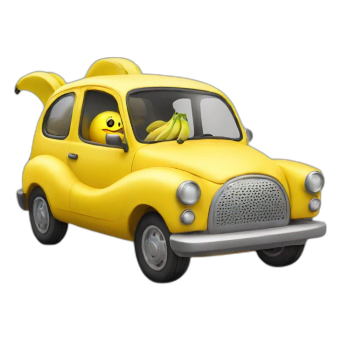 banana car sticker