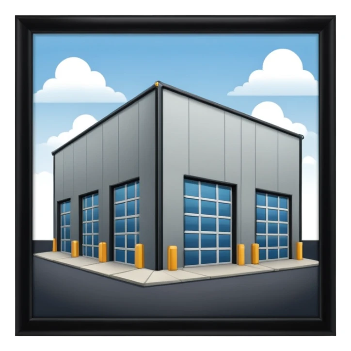 ambient warehouse at an angle sticker