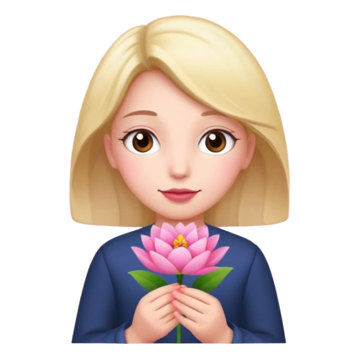 Girl with two hands in front sticker