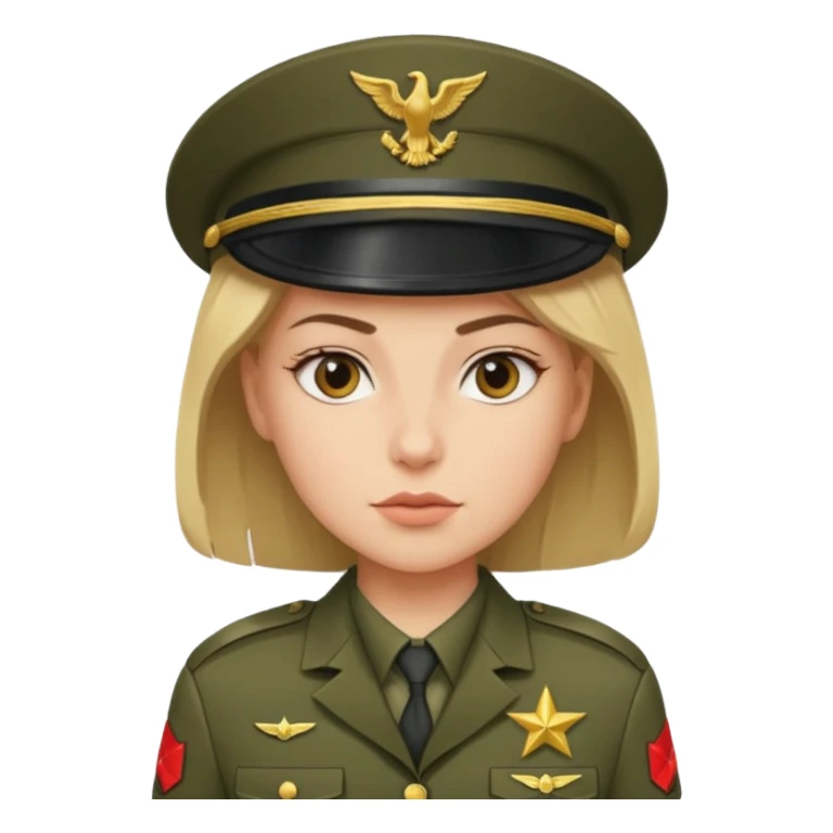 USA army girl sticker