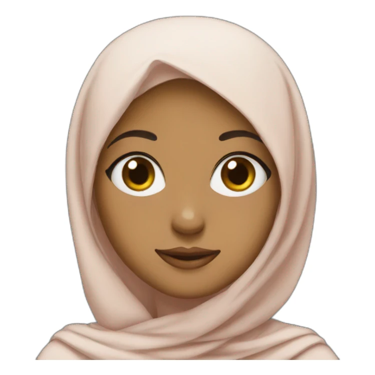 Girl hijab teacher sticker