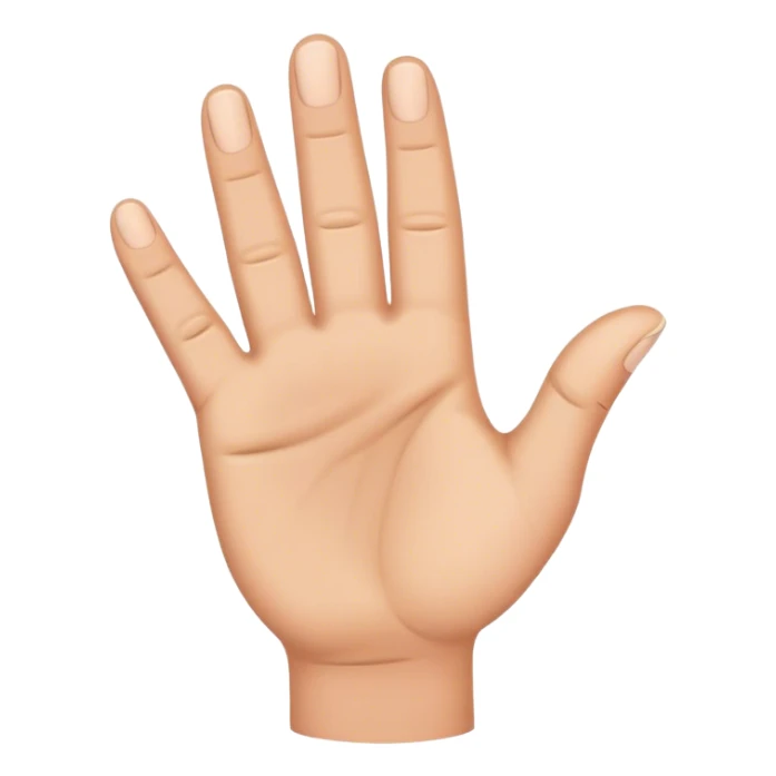 bend the fingers a bit and stick the thumb straight out in front sticker