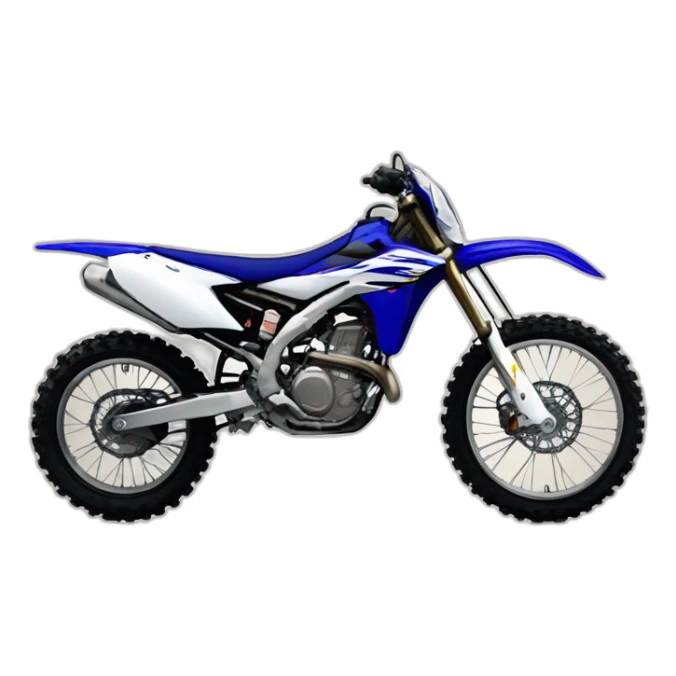 Moto cross yamaha fille sticker