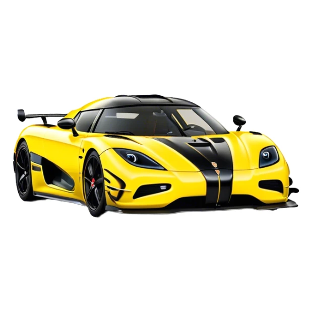 Koenigsegg Agera RS - Koenigsegg (Model Year: 2020) (Iconic colour: Yellow) sticker