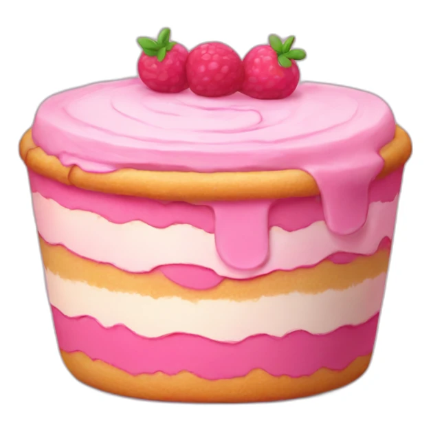 pies of pink cake sticker