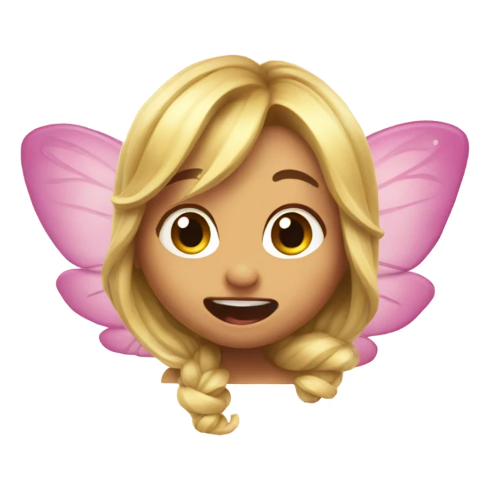 Fairy sticks out tongue sticker