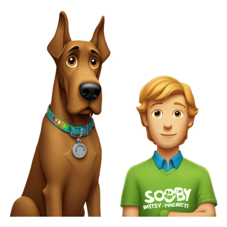 Shaggy and Scooby-Doo and the Mystery Machine sticker