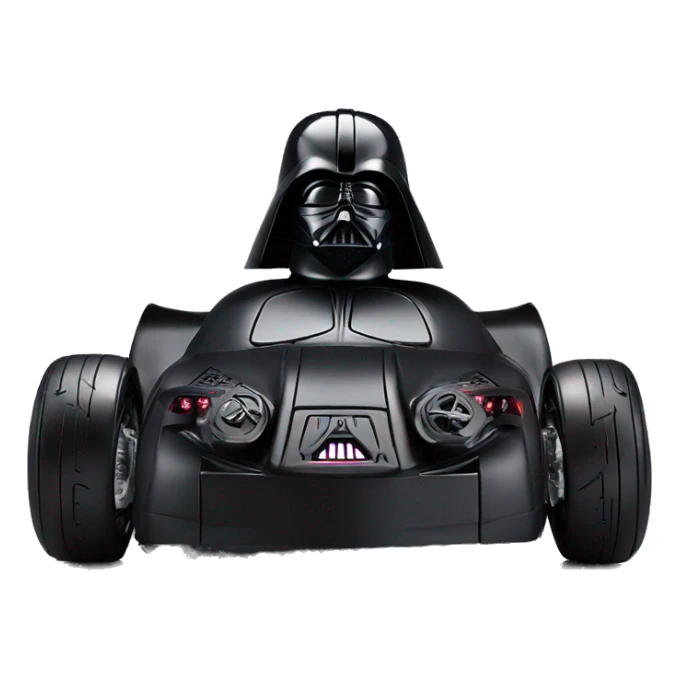 Darth Vader themed sporty Batman rc car  sticker