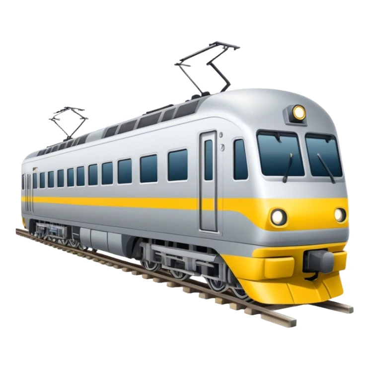 Australian passenger train (Iconic colour: Silver and yellow) sticker