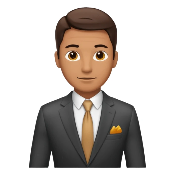 male 40 in cool suit sticker