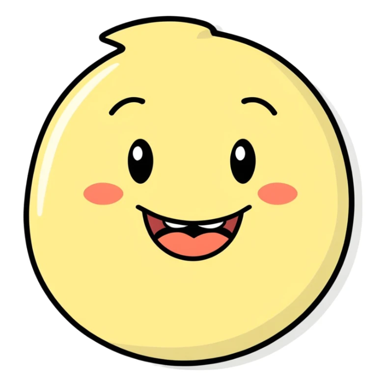 Happy face with a asshole for a mouth sticker