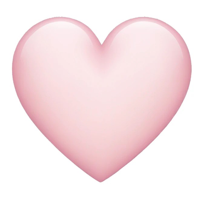 light pink heart sticker