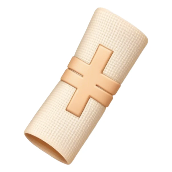 medical bandages in shape of checkmark (not cross) sticker