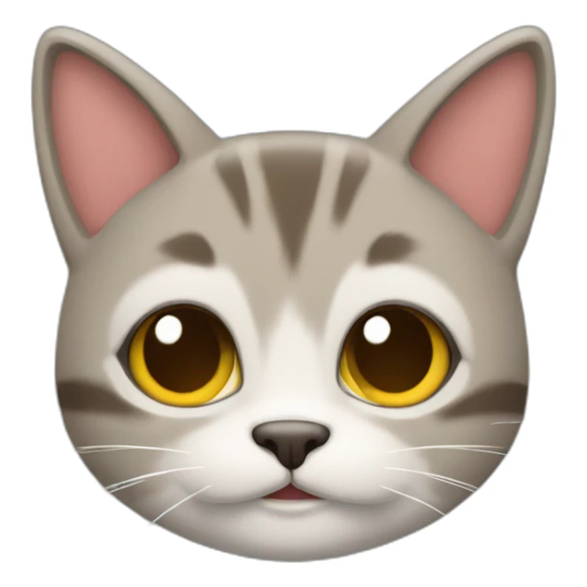 gato navideño pensando sonriendo sticker