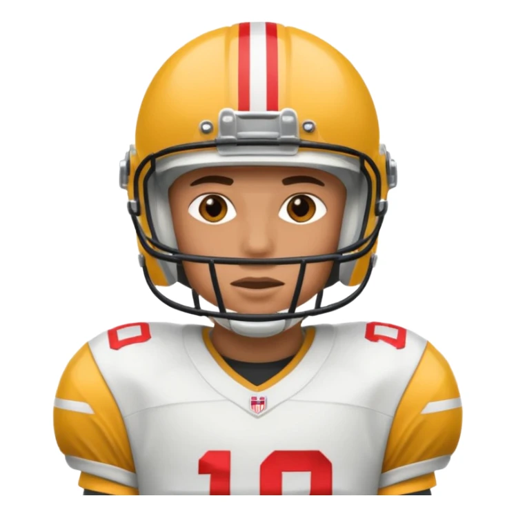 A person who plays football sticker