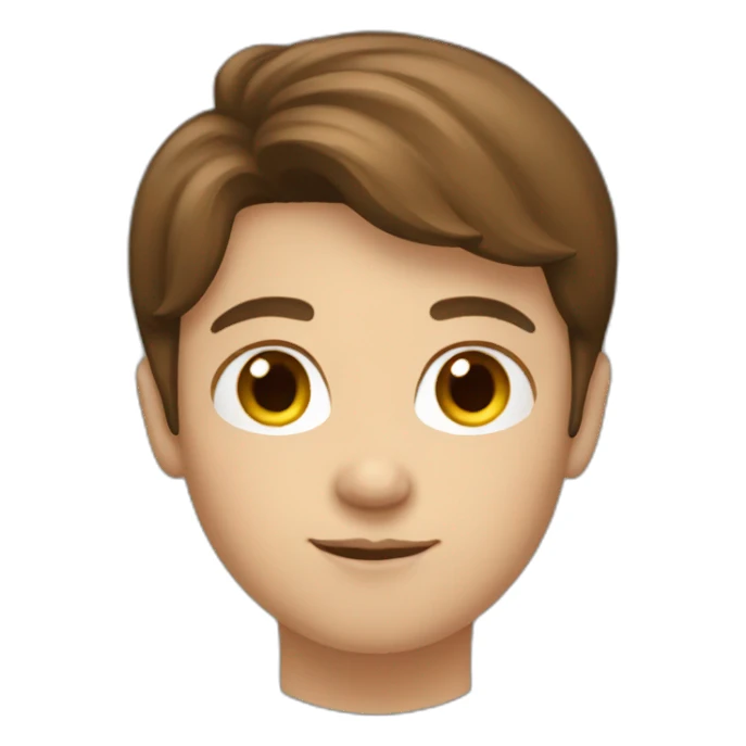 European family Brown haired sticker