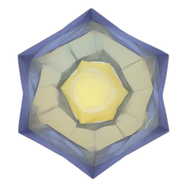 a chiral irregular icosagon (20-sided polygon) with fourfold (90°) rotational symmetry sticker