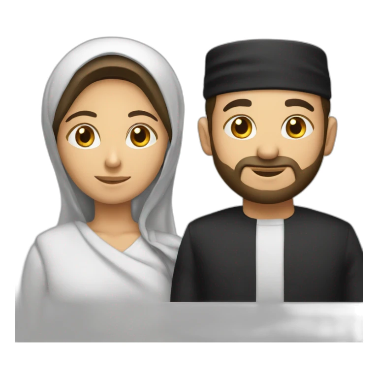 Un musulman et un juif ensemble sticker