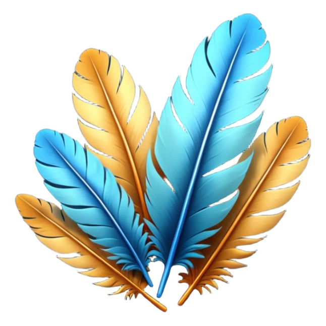 highly detailed feathers, soft glow effect, volumetric lighting, masterpiece, Unreal Engine render, hyper realistic shading sticker