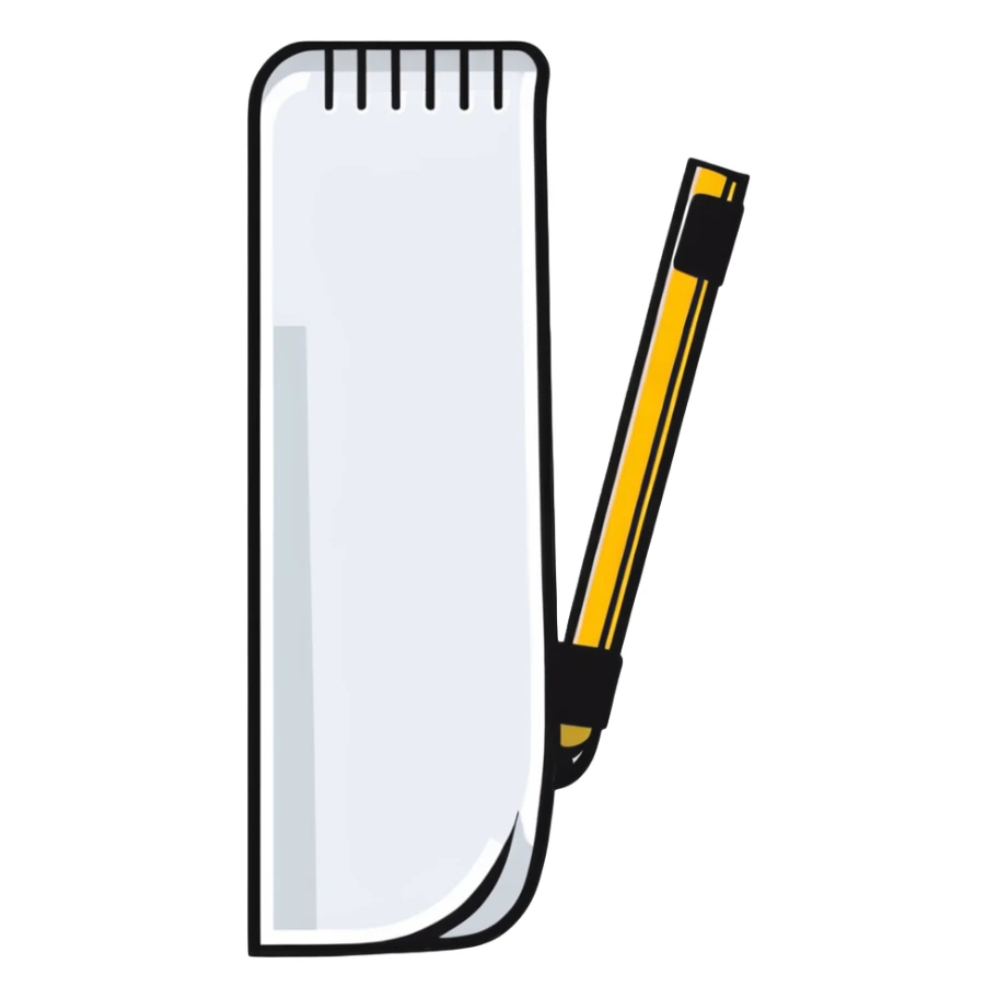 minimalistic bookmark icon with clean lines, simple and modern, high contrast sticker