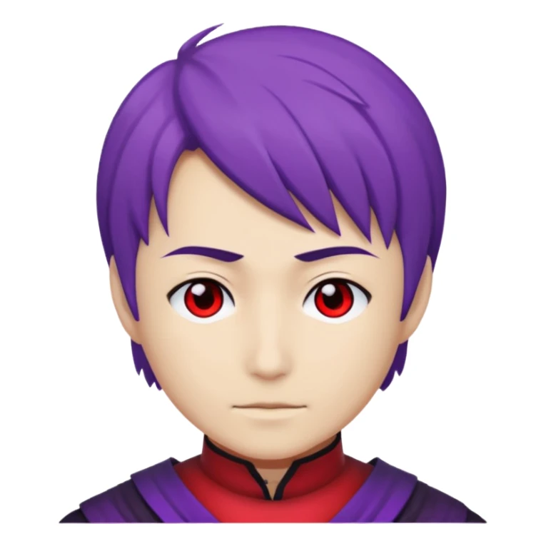 gojo satoro with red hallow on the left side and purple hallow on the right side sticker