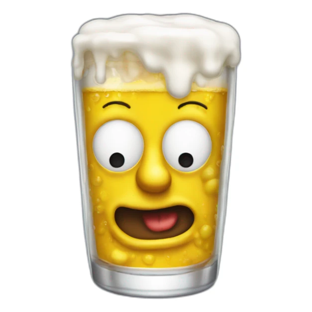 Hommer  simpson on big drink sticker