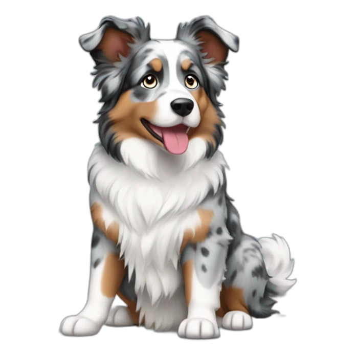 Blue Merle Australian Shepherd sticker