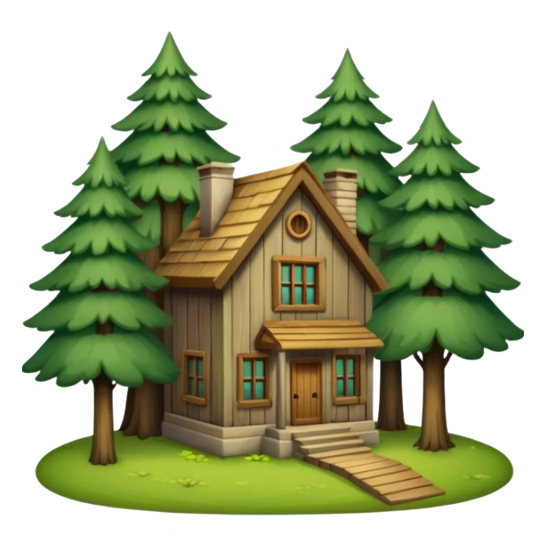 house in the middle of the woods sticker
