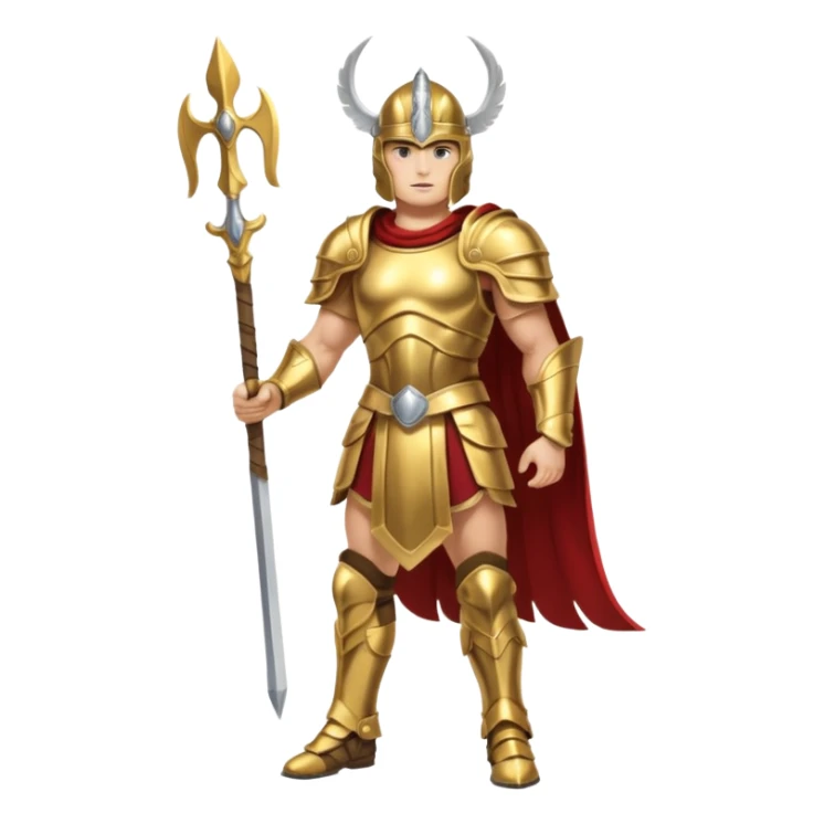 Sfw Caucasian Valkyrie male full body  sticker