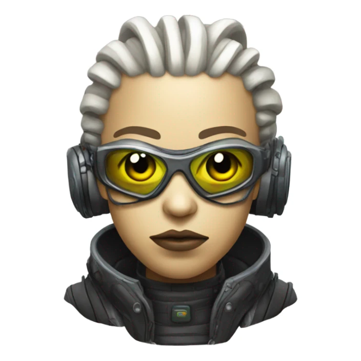 cyberpunk alien sticker