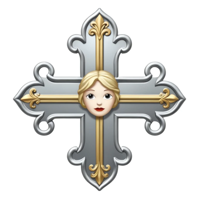 vivienne westwood style cross sticker