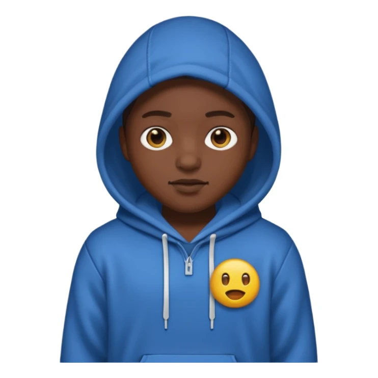 murdagang emoji style, character with a hoodie sticker
