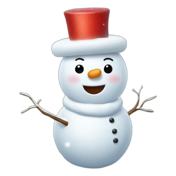 Bonhomme de neige étourdi sticker