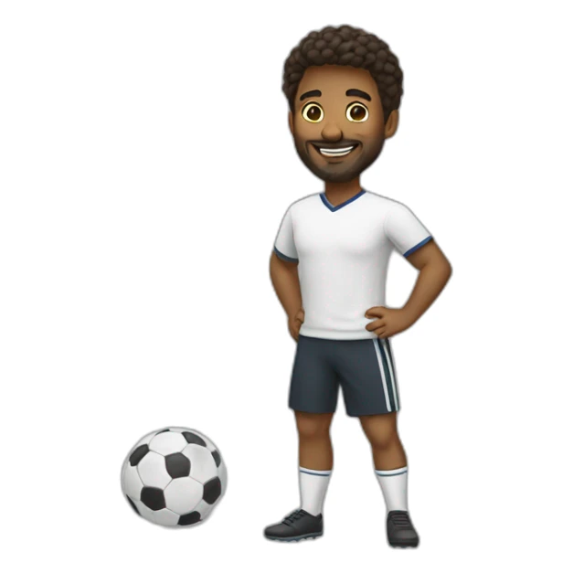 art teacher playin futbol sticker