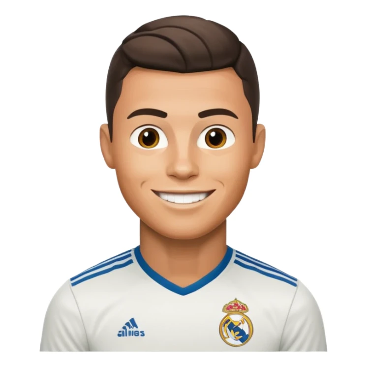 cristiano ronaldo wearing a real madrid jersey sticker