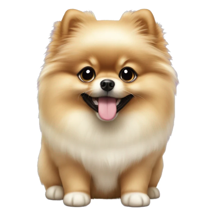 ebca9d color pomeranian puppy sticker