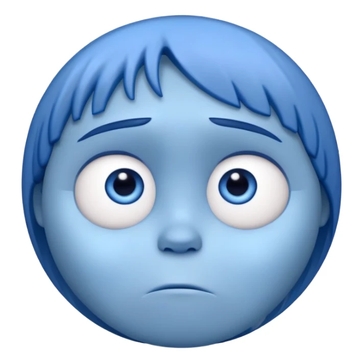 Sadness character from Inside Out movie sticker