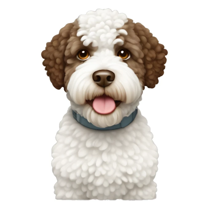 Lagotto Romagnola brawn with white leg  sticker