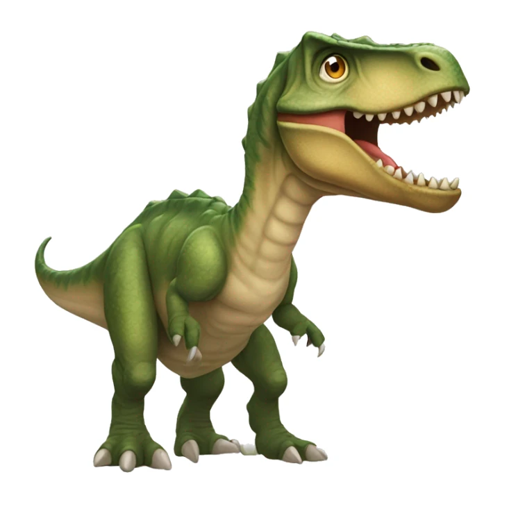 Dinozaur cu căciulă de moș Crăciun sticker