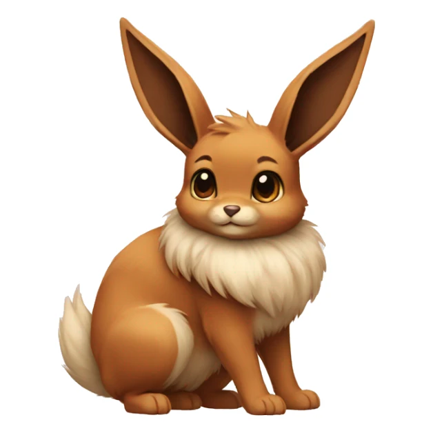 Eevee-Bunny full body sticker