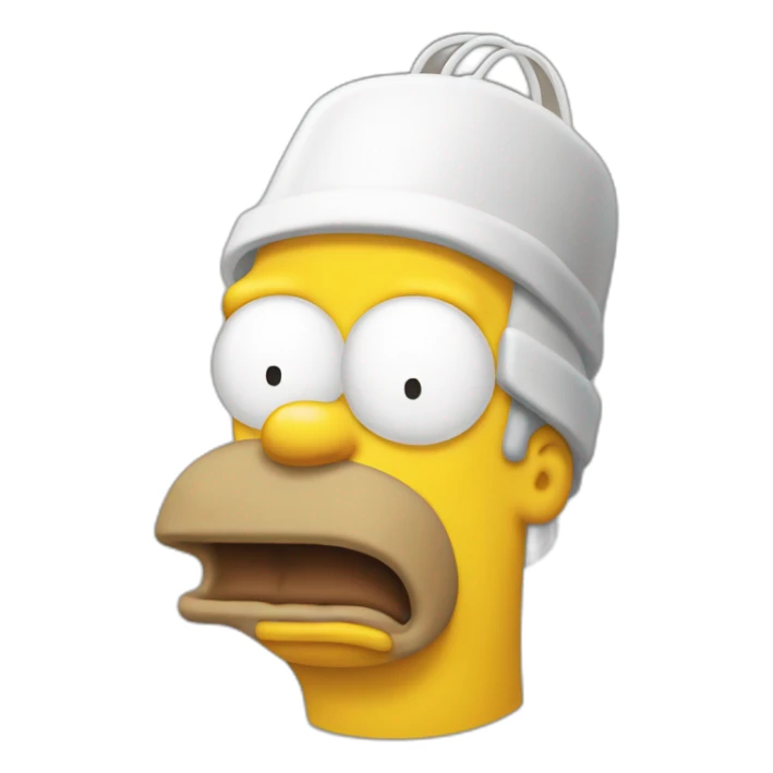 Homer simpson emoji who smell farine sticker