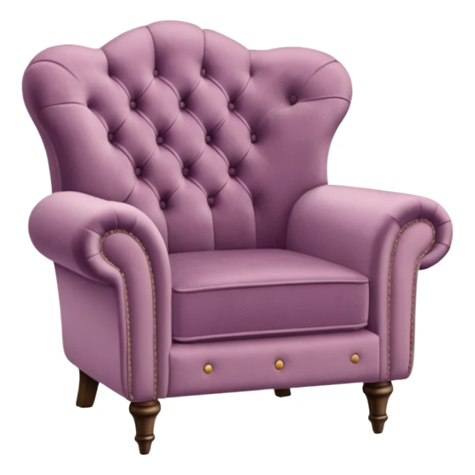 Mauve chair sticker