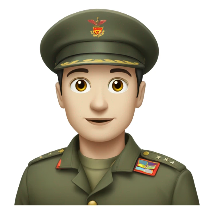 pavel durov in military uniform sticker
