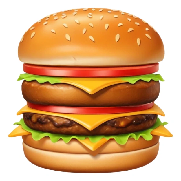 Fries and burger best friends sticker