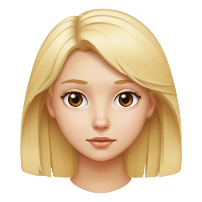 blonde girl portrait looking at viewer sticker