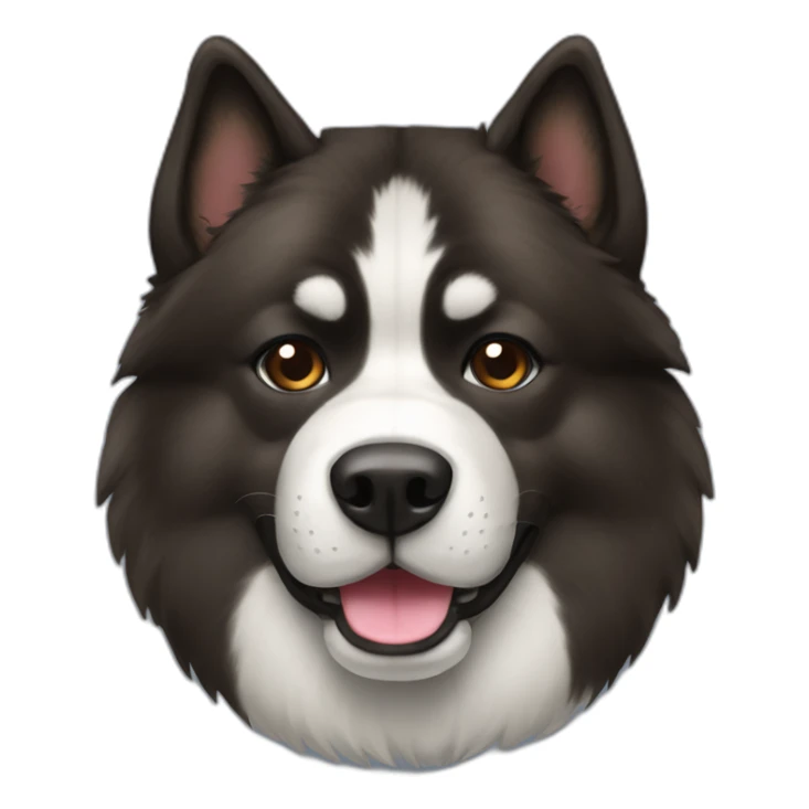 dark brindle akita dog sticker