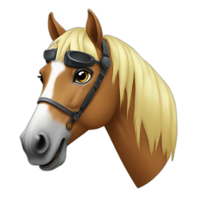 dj horse sticker
