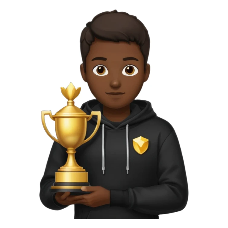 MVP + Tournament +Gaming + Black sweatshirt sticker