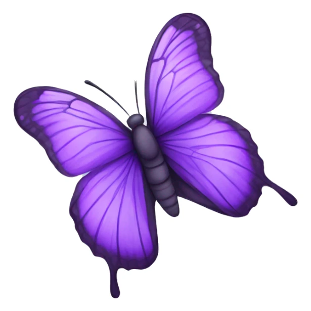 Purple butterfly sticker
