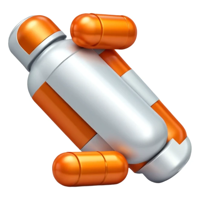 iron vitamin pill capsule, Fe supplement sticker